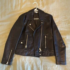 Black leather jacket from Nordstrom